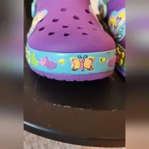 CROCS Shoes Girls Butterfly Light Up Crocs Size J3 Poshmark